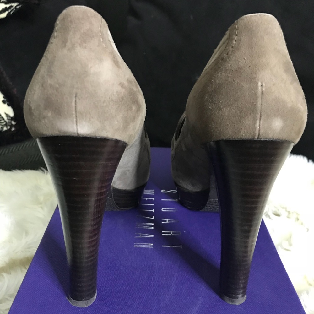 Authentic Stuart Weitzman Tassup Platform Pumps - image 4